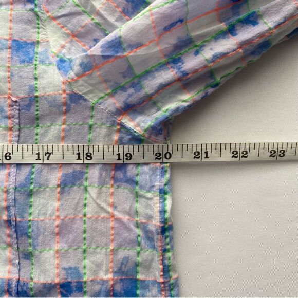 Pilcro x Anthropologie The Cate Tie-Dye Button Down Top Size Medium - Picture 15 of 16